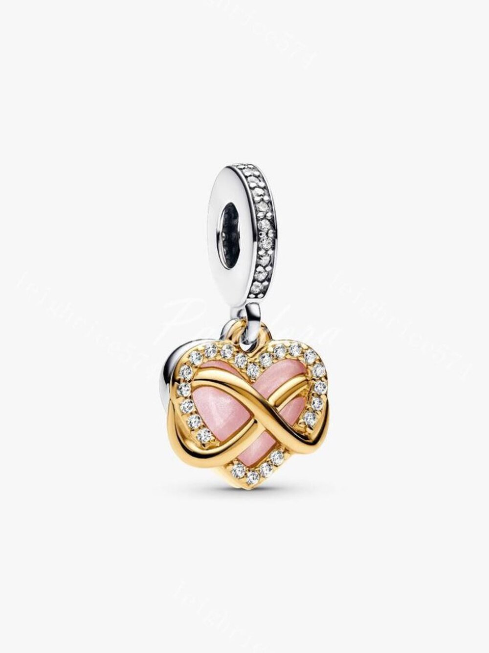 Pandora Sparkling Infinity Heart Dangle Charm